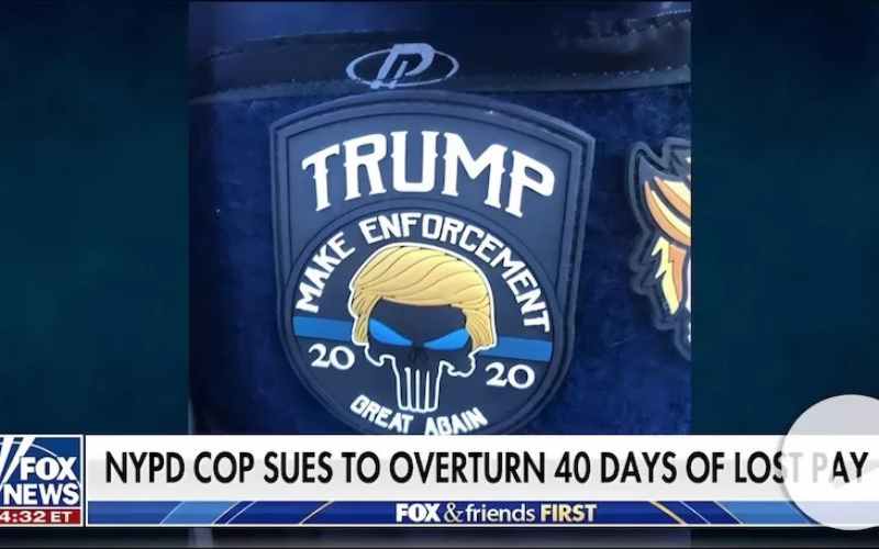  NYPD Officer Sues Over Lost-Pay Punishment for Wearing Pro-Trump Patch, Leaves Judge ‘Speechless’