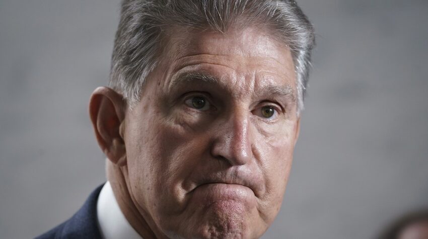 REPORT: JOE MANCHIN SEES THE WRITING ON THE WALL