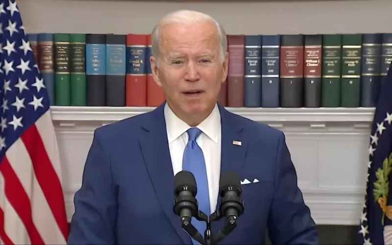 BIDEN PLEDGES TO SECURE WORKER PENSIONS… IN UKRAINE