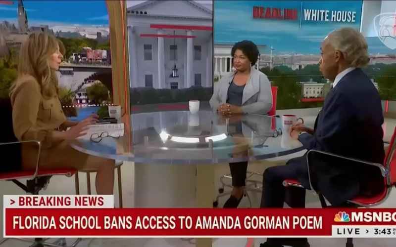 MSNBC, GUESTS STACEY ABRAMS & AL SHARPTON DEMAND REPUBLICANS CONDEMN ‘BAN’ STORY THAT DOESN’T EXIST