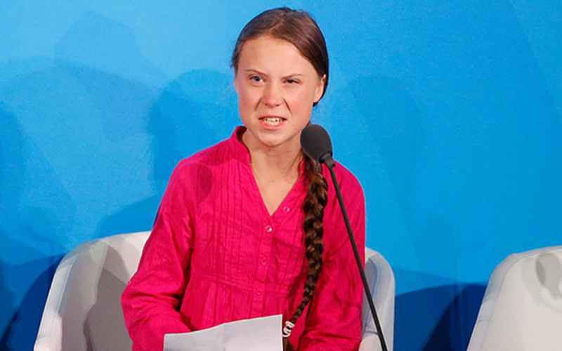  GRETA THUNBERG GETS ARRESTED FOR THE SIMPLE OFFENSE OF PROTESTING GAS AND OIL CONFERENCE