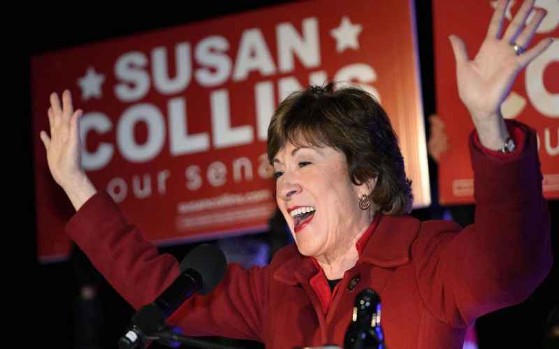  SEN. SUSAN COLLINS IS HARD AT WORK CRAFTING GUN CONTROL LEGISLATION FOR THE TROOPS