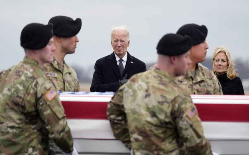 PRESIDENT BIDEN ATTENDS DIGNIFED TRANSFER OF 3 SERVICE MEMBERS KILLED IN JORDAN