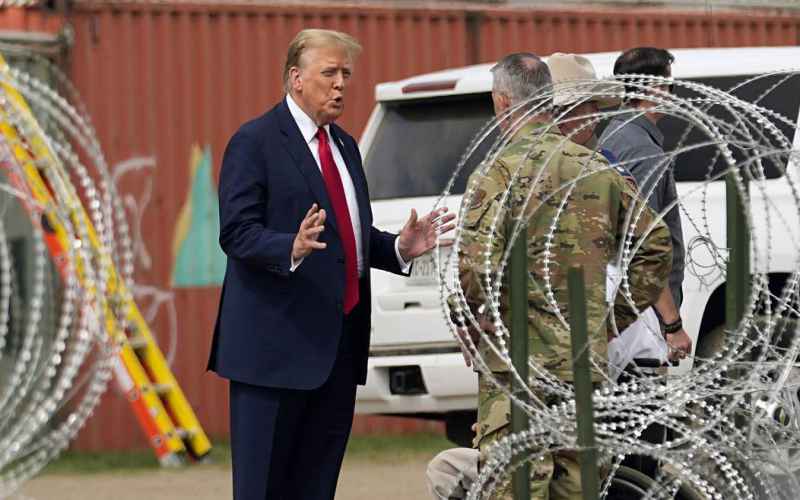  President Donald Trump, Texas Gov. Greg Abbott Speak on Border Crisis at Eagle Pass, Texas