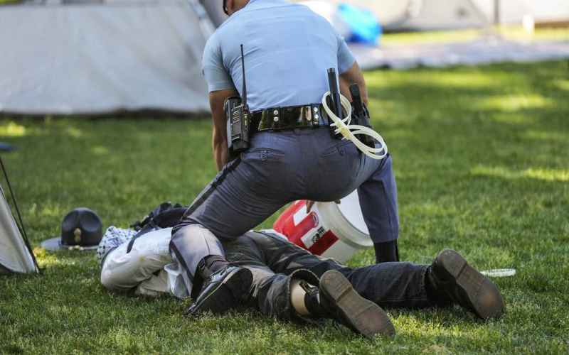  Woke Emory Prof Claims Professorial Privilege at Pro-Hamas Protest, State Patrol Has Other Ideas