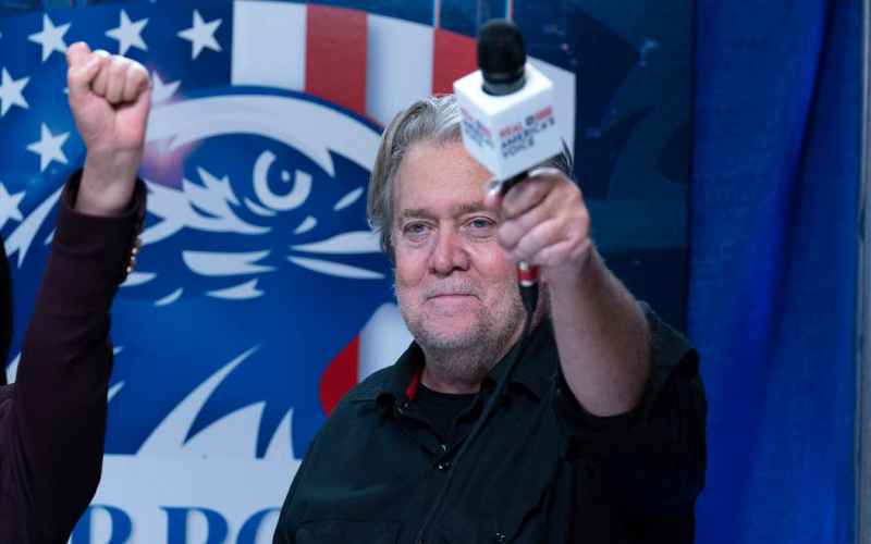  Bannon Blasts J6 Committee, DOJ Before Prison: ‘Political Prisoner of Nancy Pelosi, Merrick Garland’