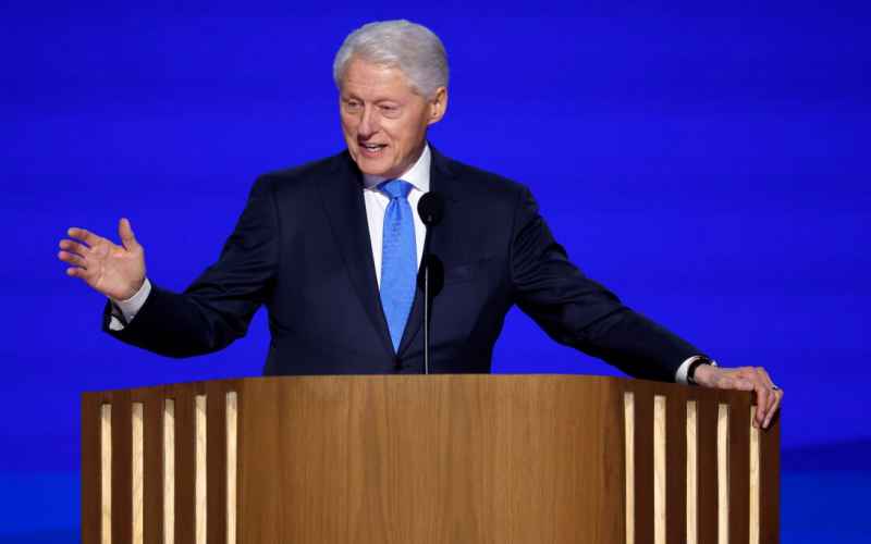  Bill Clinton at DNC We Have a Clear Choice in Harris