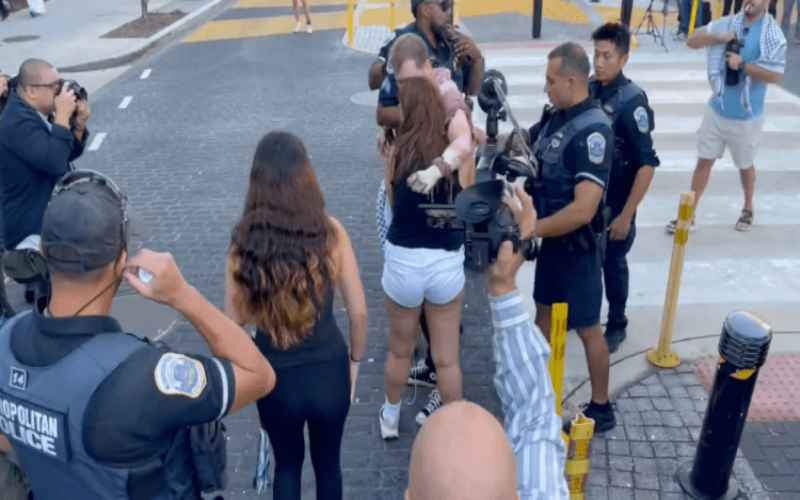  Anti-Israel Protester Tries Setting Himself on Fire