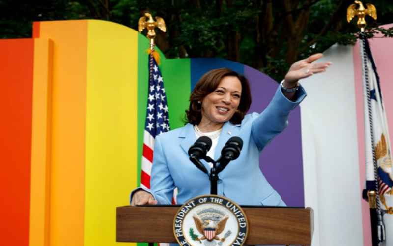  Harris Struggles on Trans Care Question