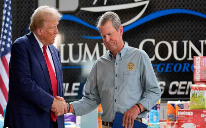  Trump, Gov. Kemp Appear Together 1st Time Since 2020