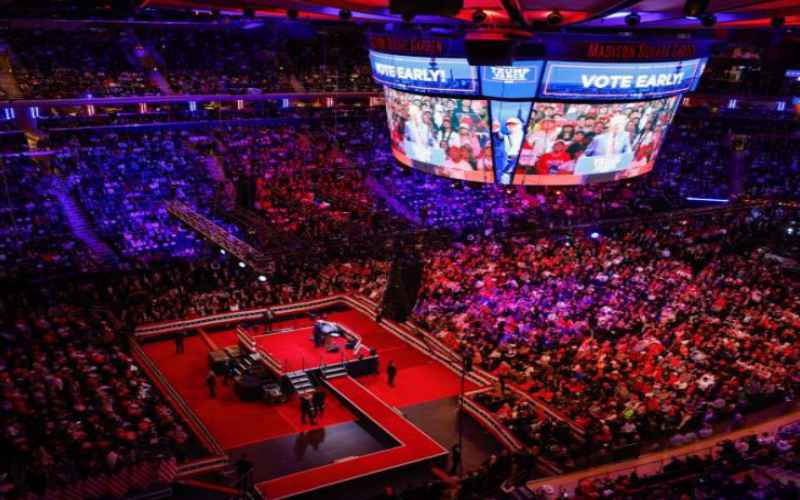  Trump at MSG Harris Is ‘Vessel’ for ‘Radical Left Machine’