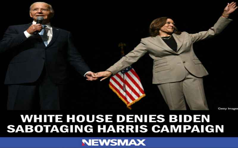  White House Denies Biden Sabotaging Harris Campaign