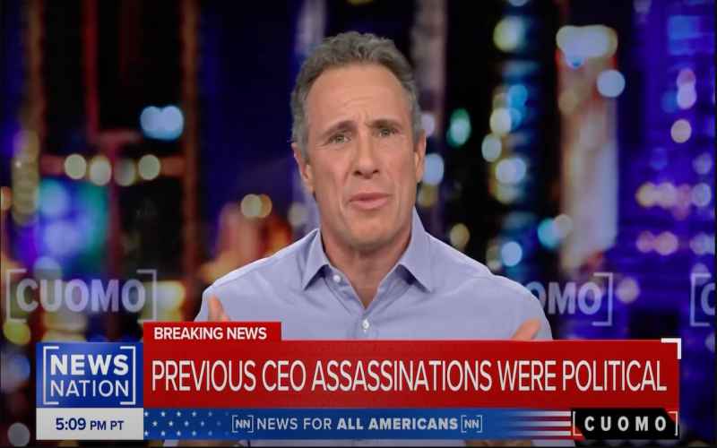  Chris Cuomo Rips Journalists ‘Celebrating’ CEO’s Murder