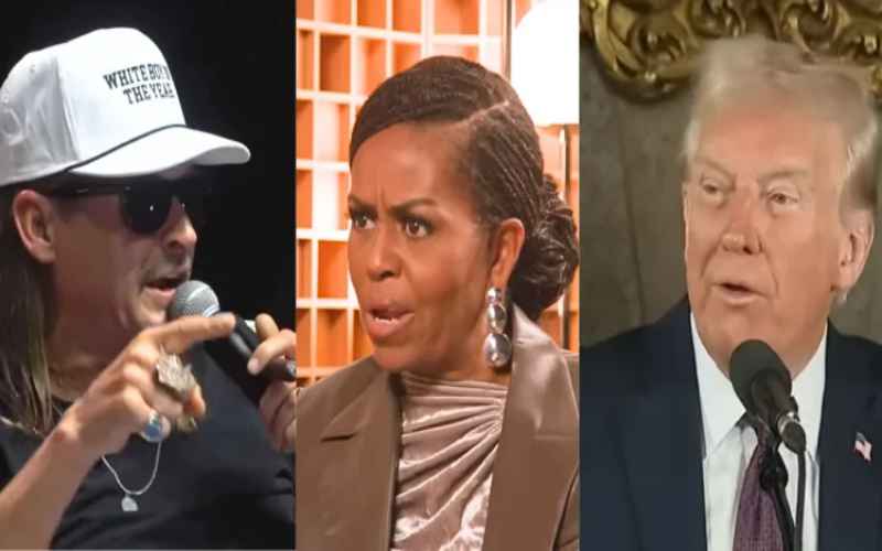  Kid Rock Says Michelle Obama ‘Seems Angry’ for Snubbing Trump’s Inauguration