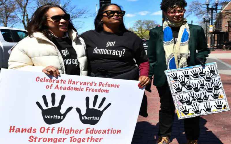  Trump Calls Harvard ‘a Disgrace’ Amid Protests