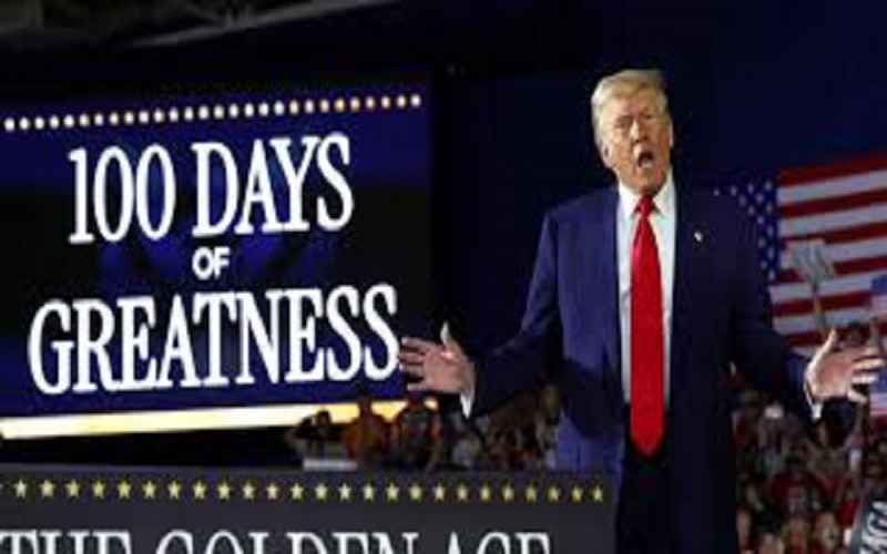  Trump Says First 100 Days ‘Revolution of Common Sense’