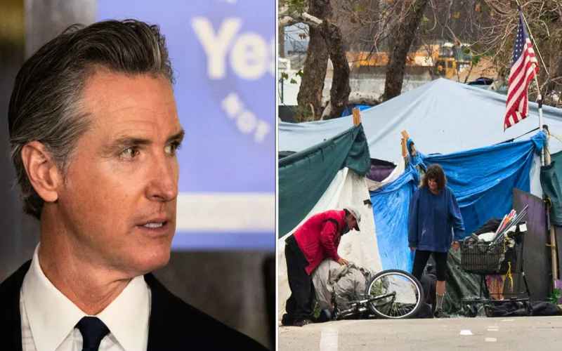  Newsom Calls on All Calif. to Clear Out Homeless