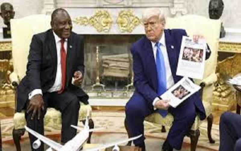  Trump Ambushes South African President with Shocking Footage