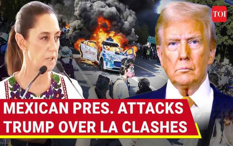  Mexican President Sparks Uproar with Fiery Remarks as LA Erupts in Anti-ICE Protests